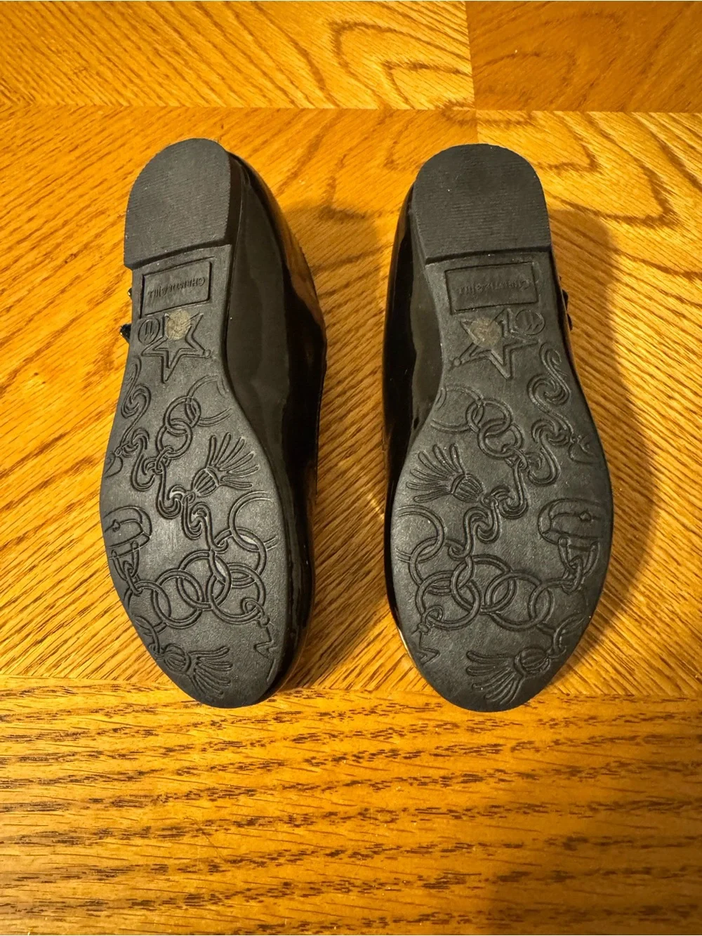 Christie & Jill Girls Black Patent Mary Jane Dress Shoes